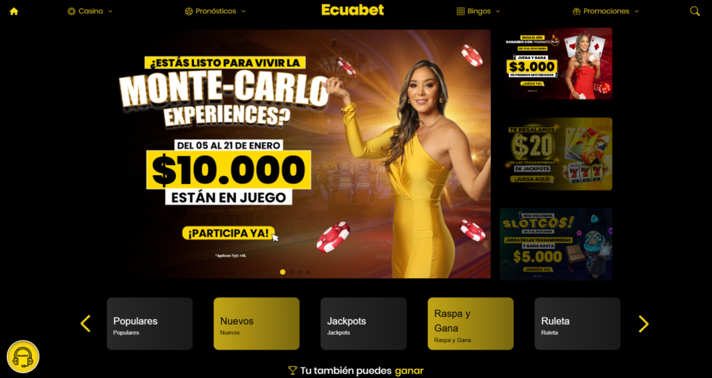 Ecuabet Juegos de tragamonedas